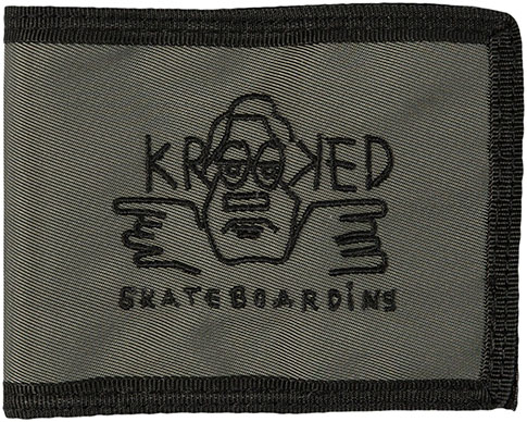 KROOKED ARKEYTPE RAW WALLET CHARCOAL/BLACK