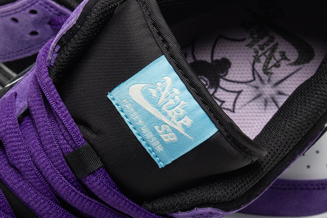 Nike SB Dunk Low Pro x Hayley Wilson Black and Court Purple
