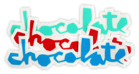 CHOCOLATE CHUNK 5" STICKER ASSORTED COLORS