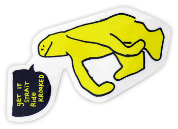 KROOKED GET IT STRAIGHT MED STICKER 6.5' X 3' ASSORTED