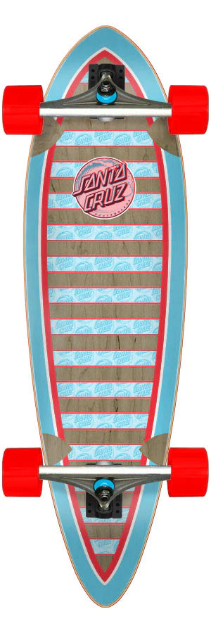 Santa Cruz Skateboards Complete Decoder Wave Pintail Cruzer 9.20in x 33in