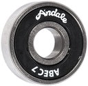 ANDALE BLACK ABEC 7 BEARINGS SINGLE SET OF 8