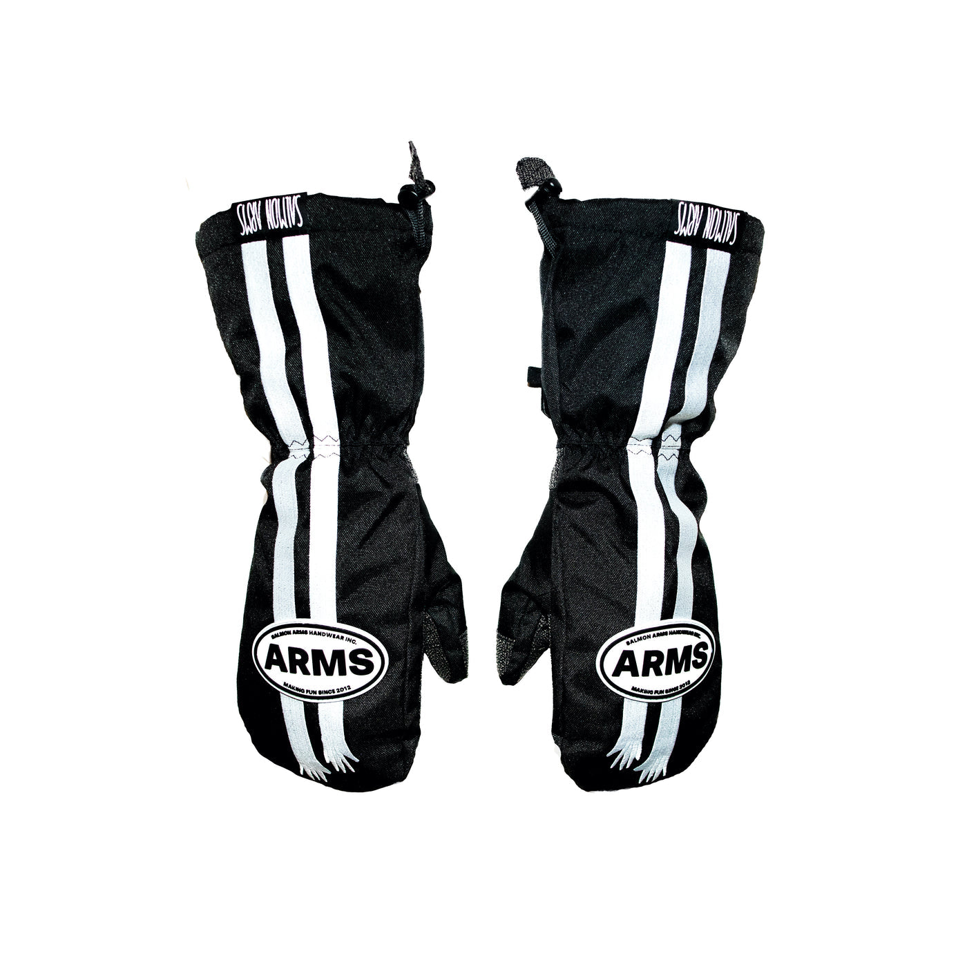 Salmon Arms Retro Snowboarding Mittens 2025