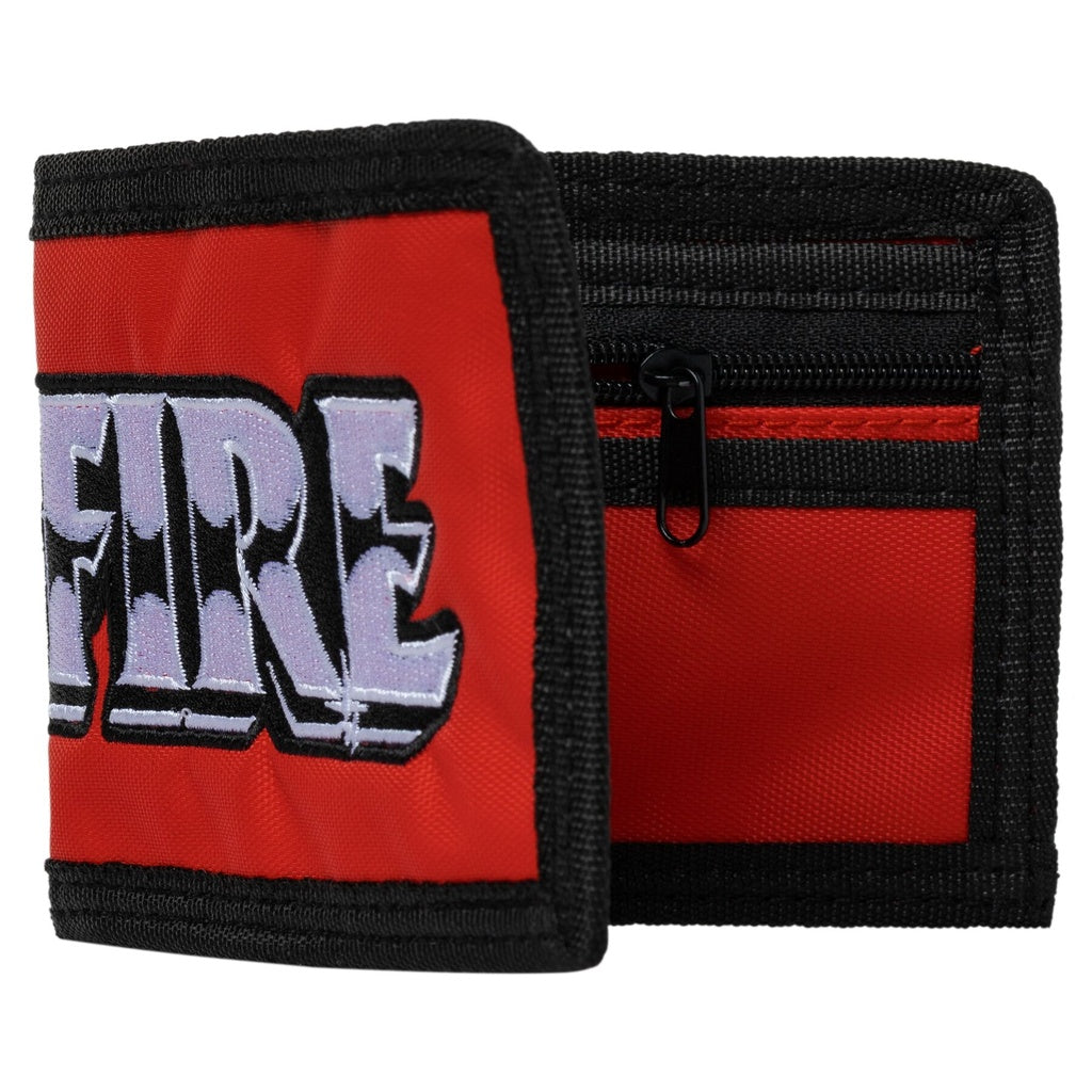 SPITFIRE BURNOUT SCRIPT BI FOLD WALLET RED
