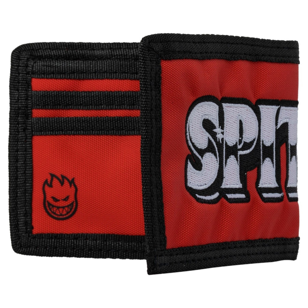 SPITFIRE BURNOUT SCRIPT BI FOLD WALLET RED