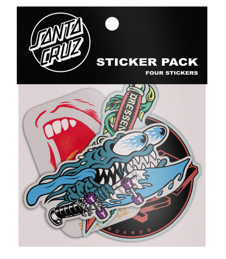 Santa Cruz Sticker Pack Four Stickers