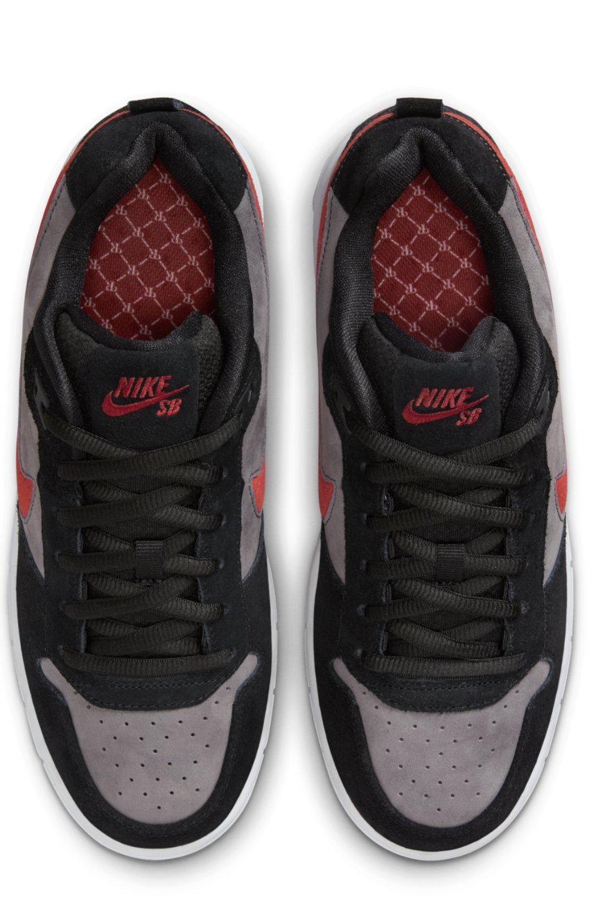 NIKE SB PAUL RODRIGUEZ ZOOM AIR LOW BLACK/VARSITY RED-FLINT GREY