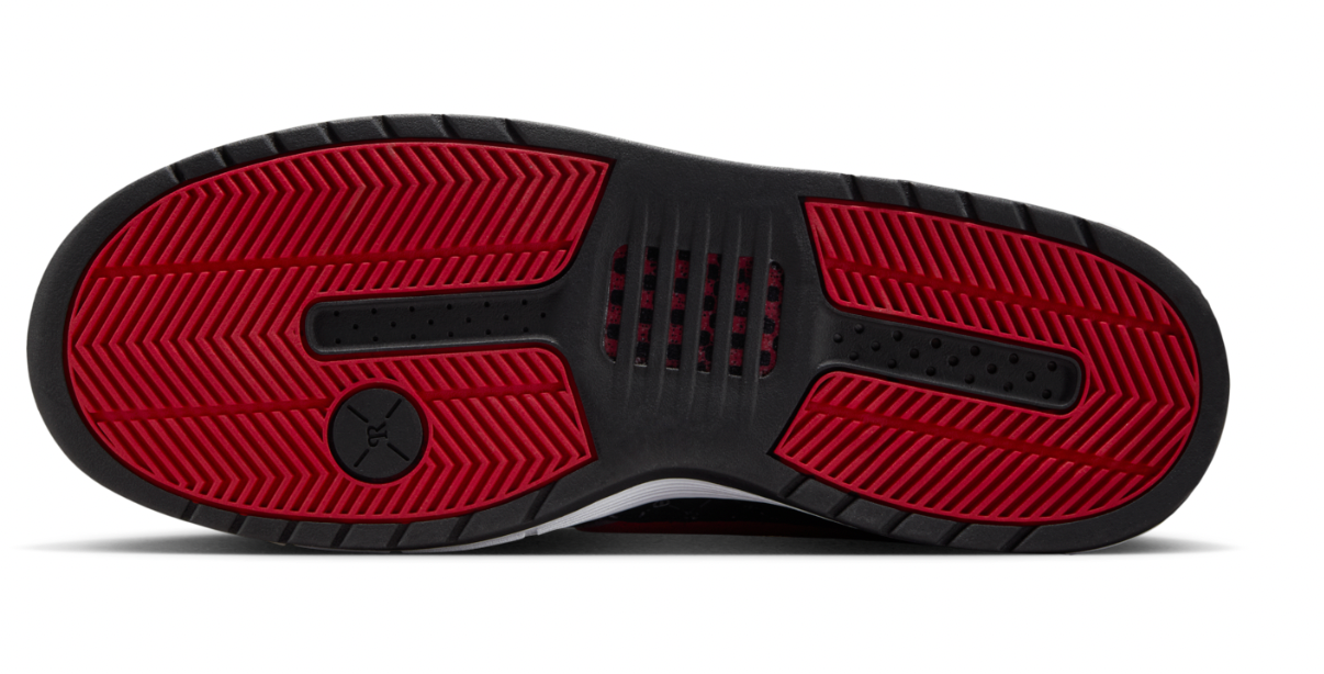 NIKE SB PAUL RODRIGUEZ ZOOM AIR LOW BLACK/VARSITY RED-FLINT GREY