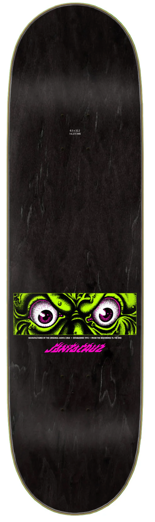 8.5in Roskopp Dissect Santa Cruz Birch Skateboard Deck