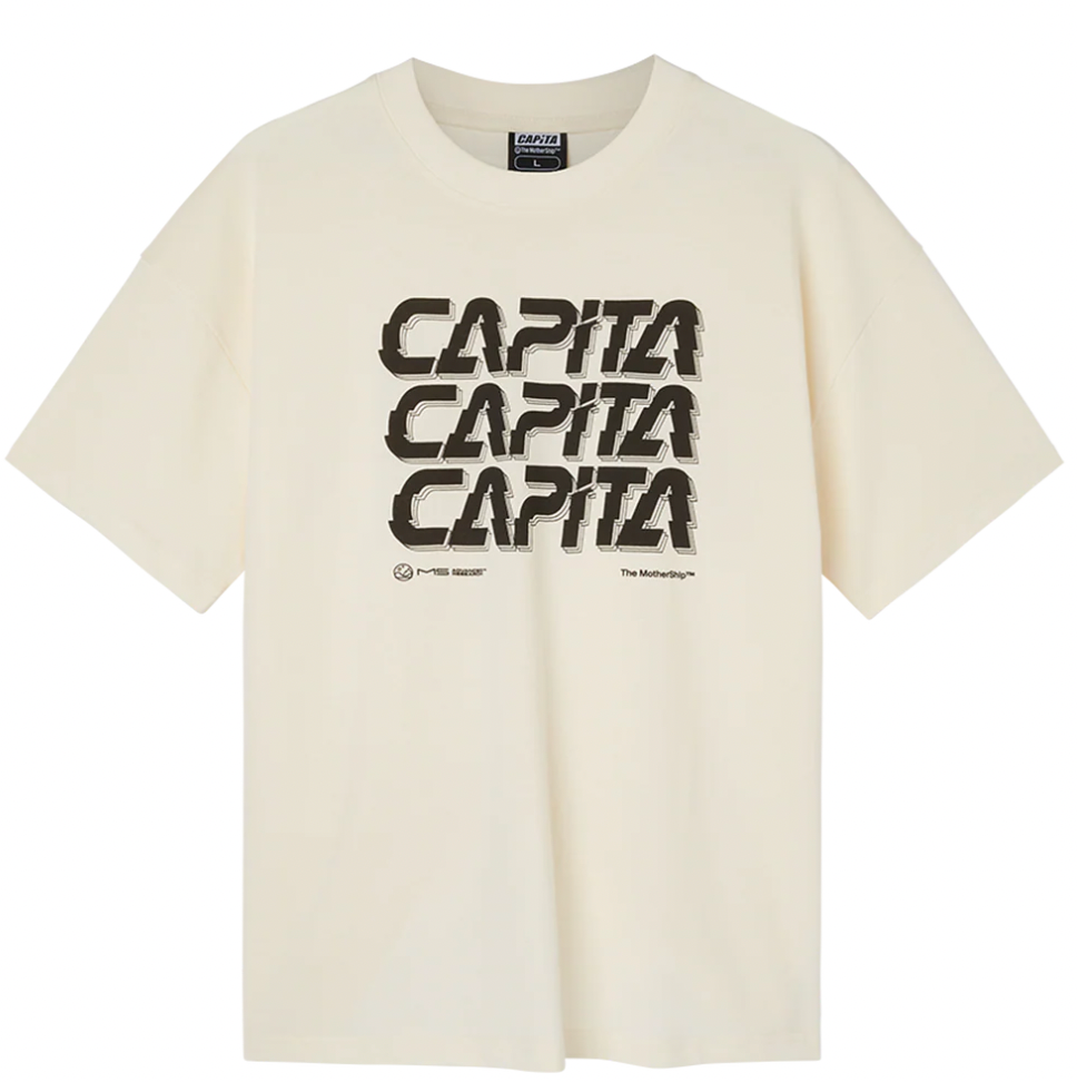 Capita Stack Tee Off-White Black