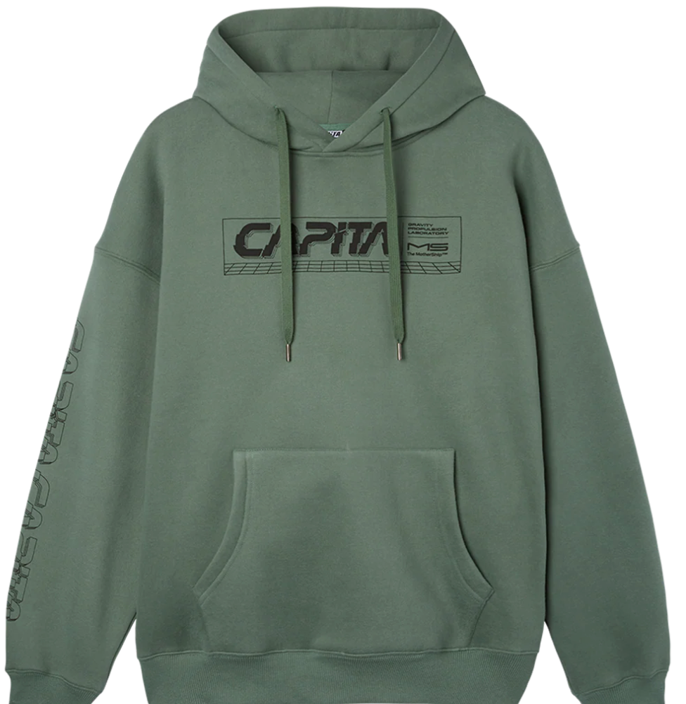 Capita Fracture Hoodie Green Black