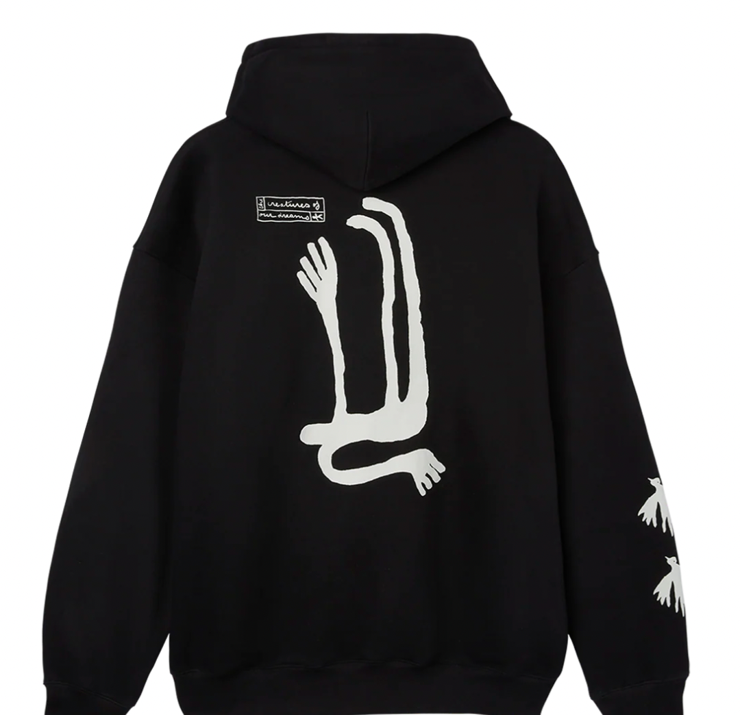 Capita Longo Hoodie Black White