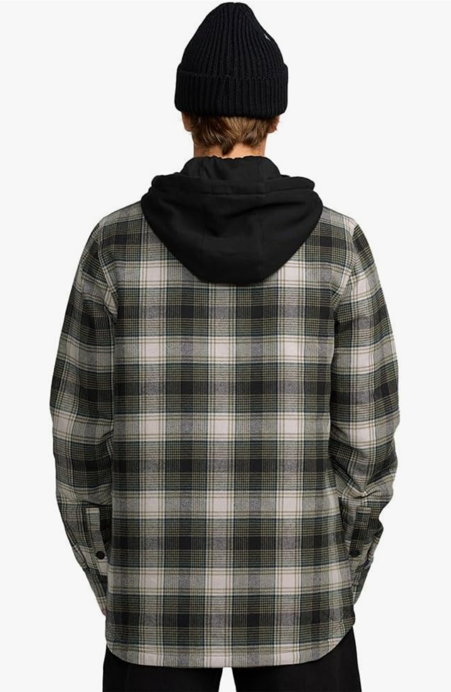 Men's Volcom Kenson Insulated Flannel 2026 Black Green