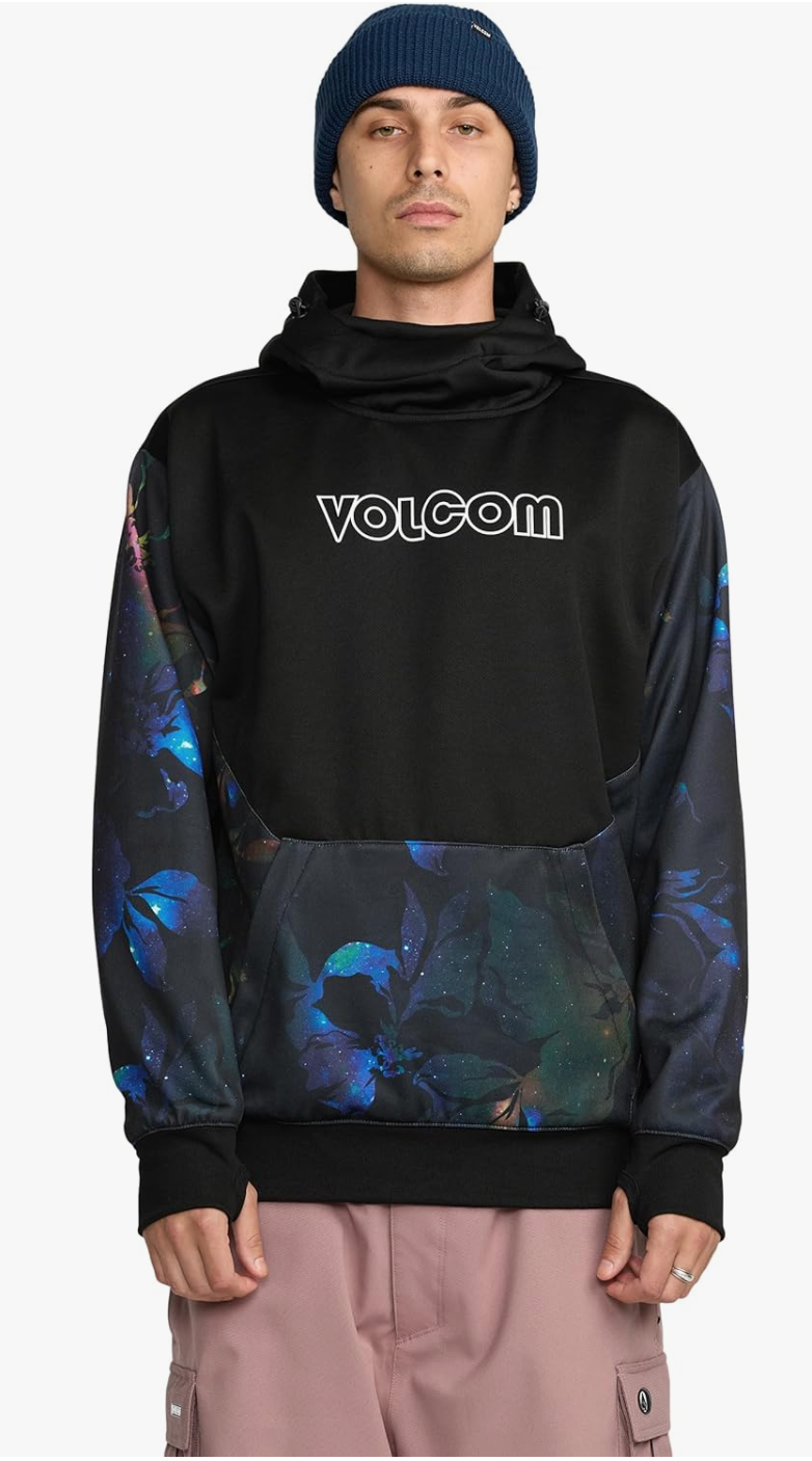 Volcom Men's Hydro Fleece Riding Hoodie Space Aloha