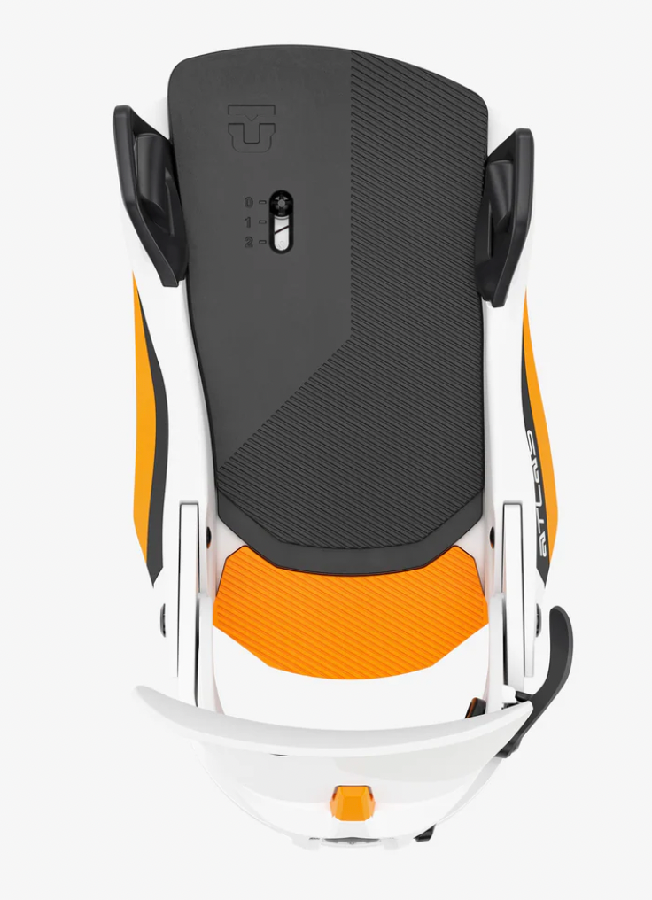 Union Atlas Step On® Men's Snowboard Binding White/Orange