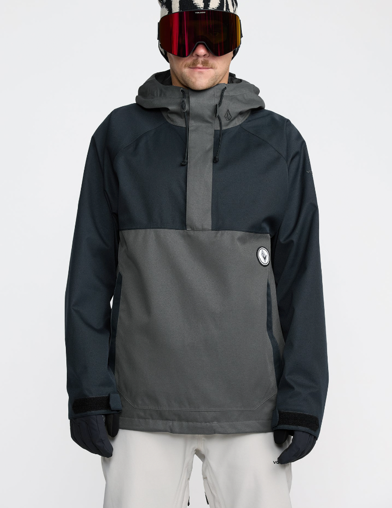 Volcom  MEN'S HOSSEGOR 20K PULLOVER JACKET Black