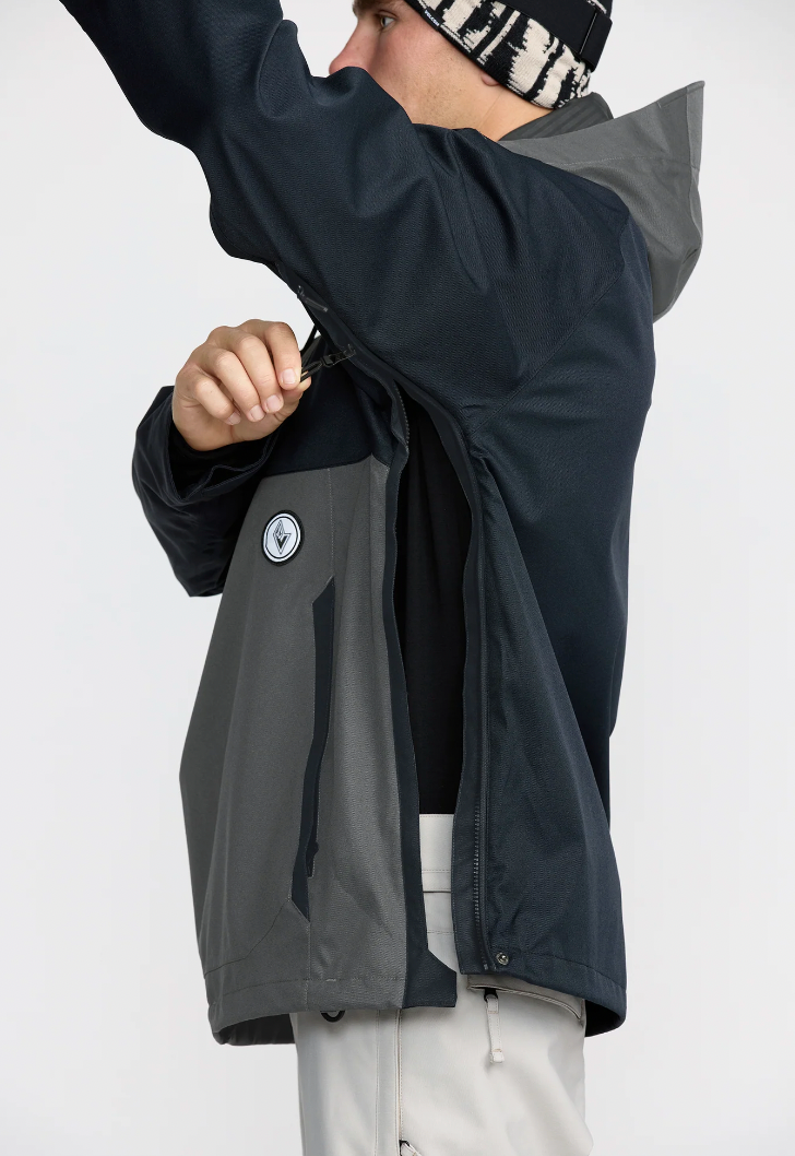 Volcom  MEN'S HOSSEGOR 20K PULLOVER JACKET Black