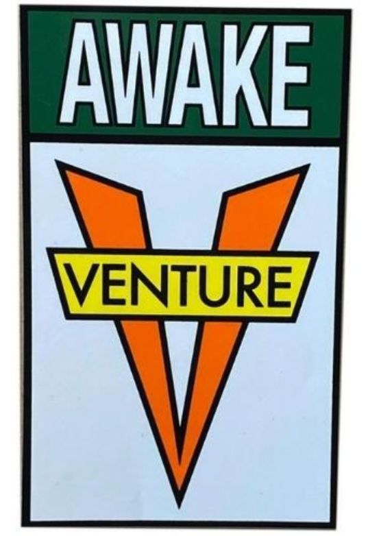 VENTURE AWAKE STICKER 3"x5"inch