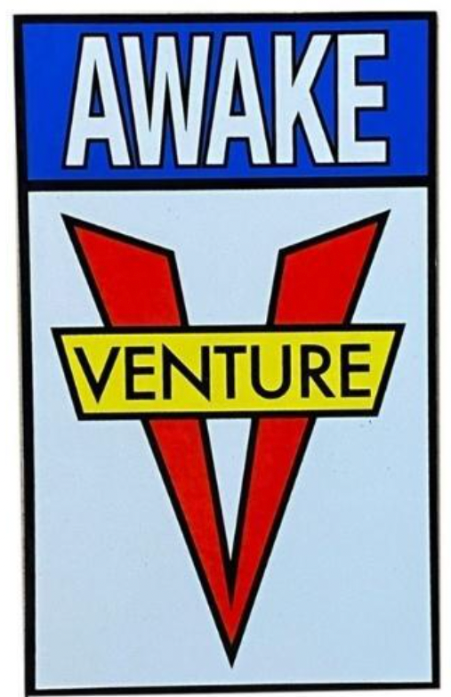 VENTURE AWAKE STICKER 3"x5"inch