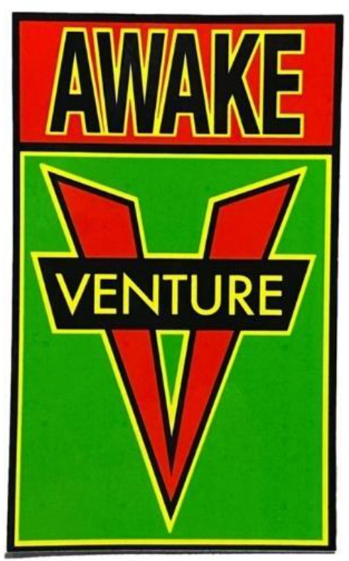 VENTURE AWAKE STICKER 3"x5"inch