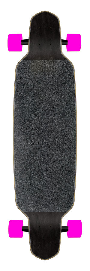 Santa Cruz Split Hand Drop Down Long Board Cruzer  9.50in x 37.52in