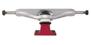 Stage 11 Hollow Delfino Silver Red Independent Skateboard Trucks