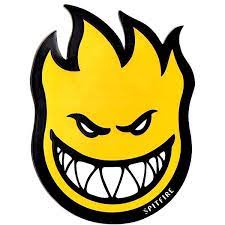 Spitfire Bighead Yellow Sticker 4"x6"inch
