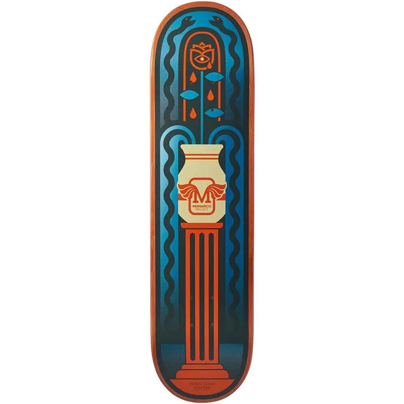 Monarch Project Skateboard Fountain Logo Complete Skateboard 8.0