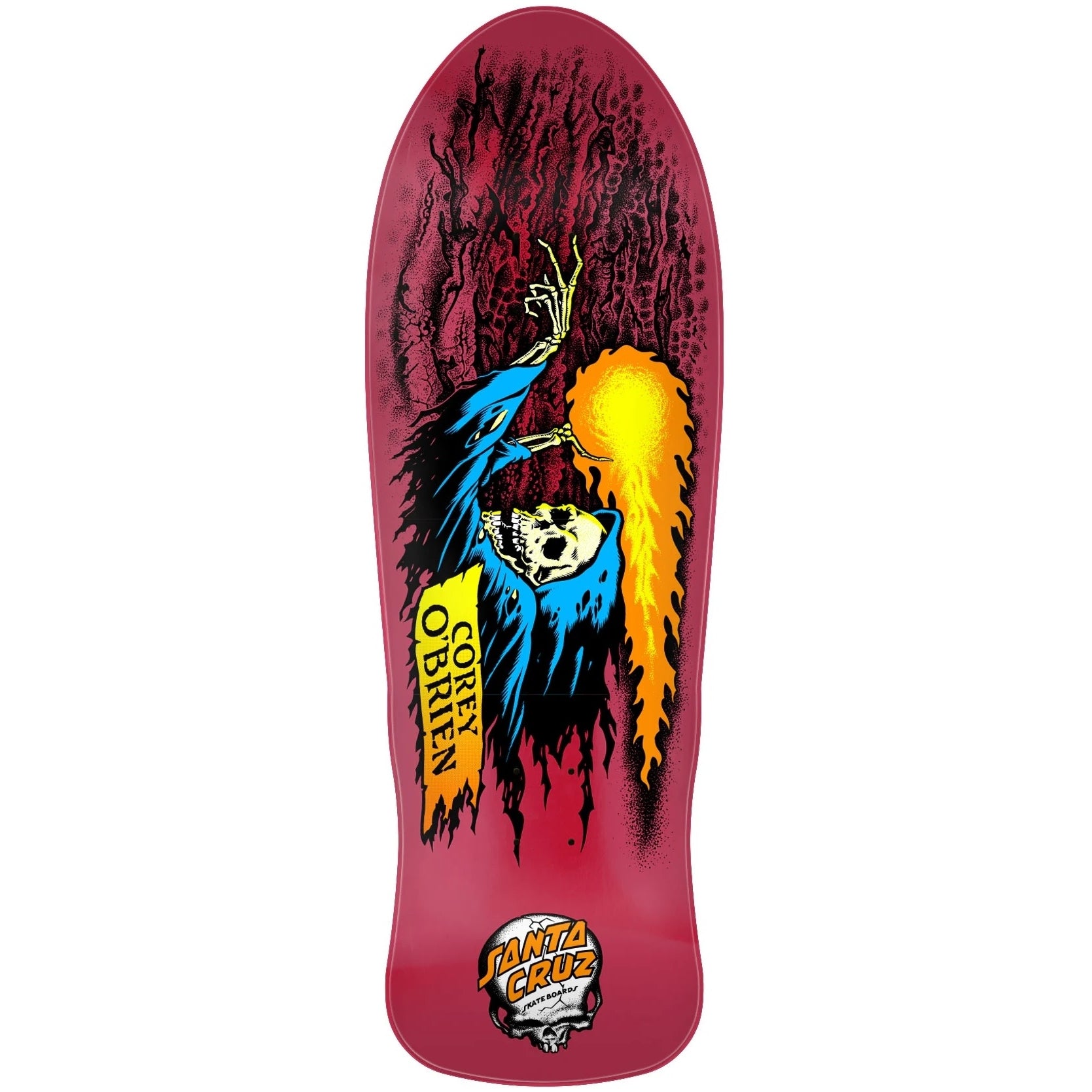 Santa Cruz Corey O'Brien Reaper Reissue Skateboard Deck 9.84 Red