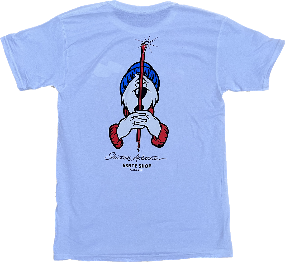 Skaters Advocate Slurpee Bear and Straw Powell Peralta Spoof T-Shirt  White