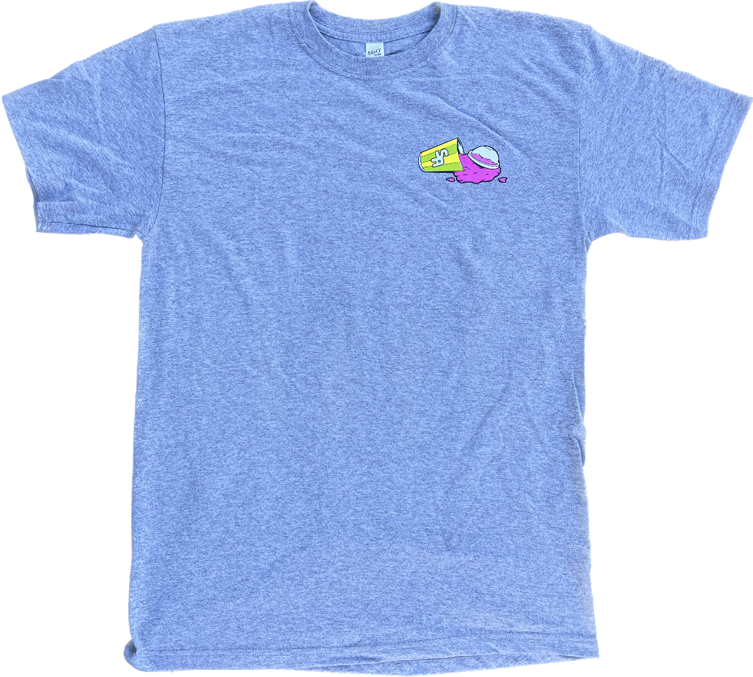 Skaters Advocate Slurpee Bear and Straw Powell Peralta Spoof T-Shirt Grey