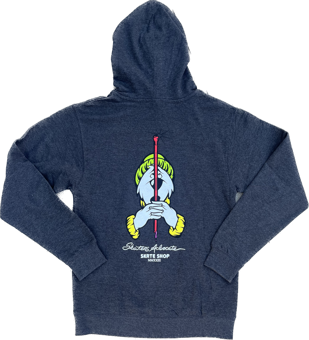 Skaters Advocate Slurpee Bear and Straw Powell Peralta Spoof Hooded Sweatshirt  Ash Grey
