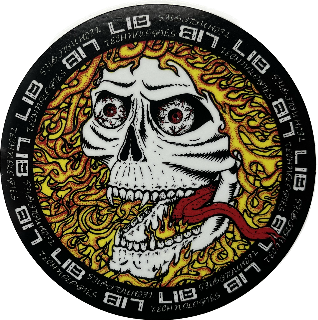 Lib Technologies Snowboards Cosmic Skelly 4" Circle Sticker