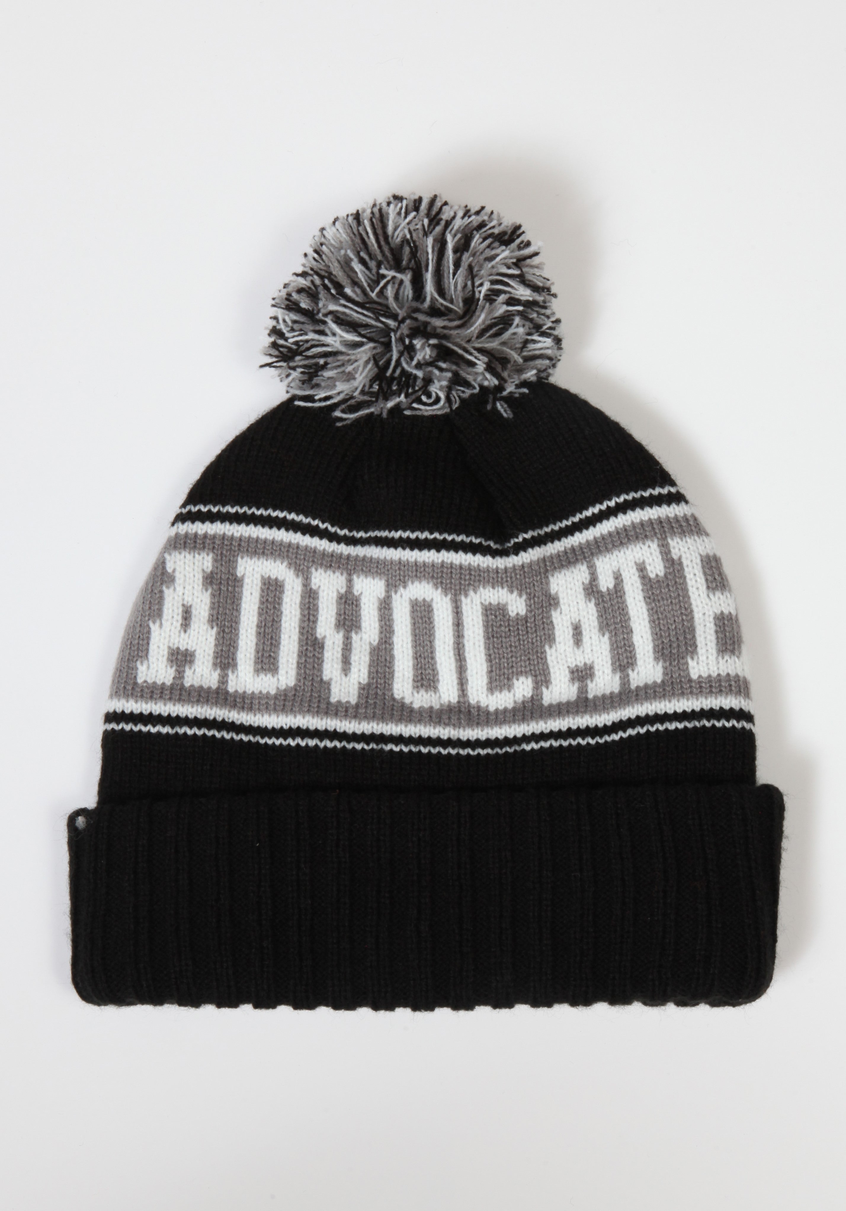 Skaters Advocate Grey Pom Beanie
