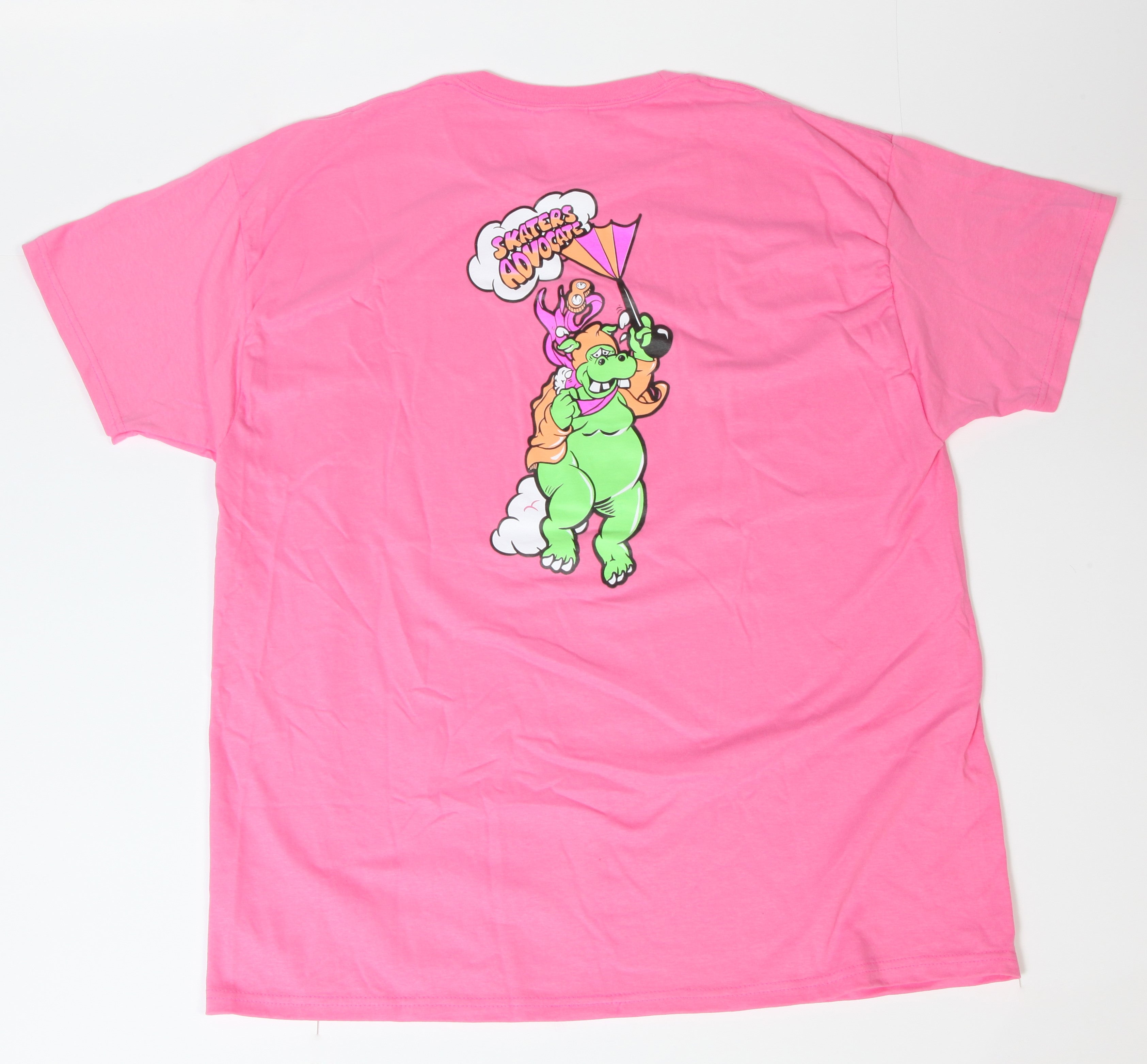 Skaters Advocate No More Rainy Days Tee Shirt Color -Pink