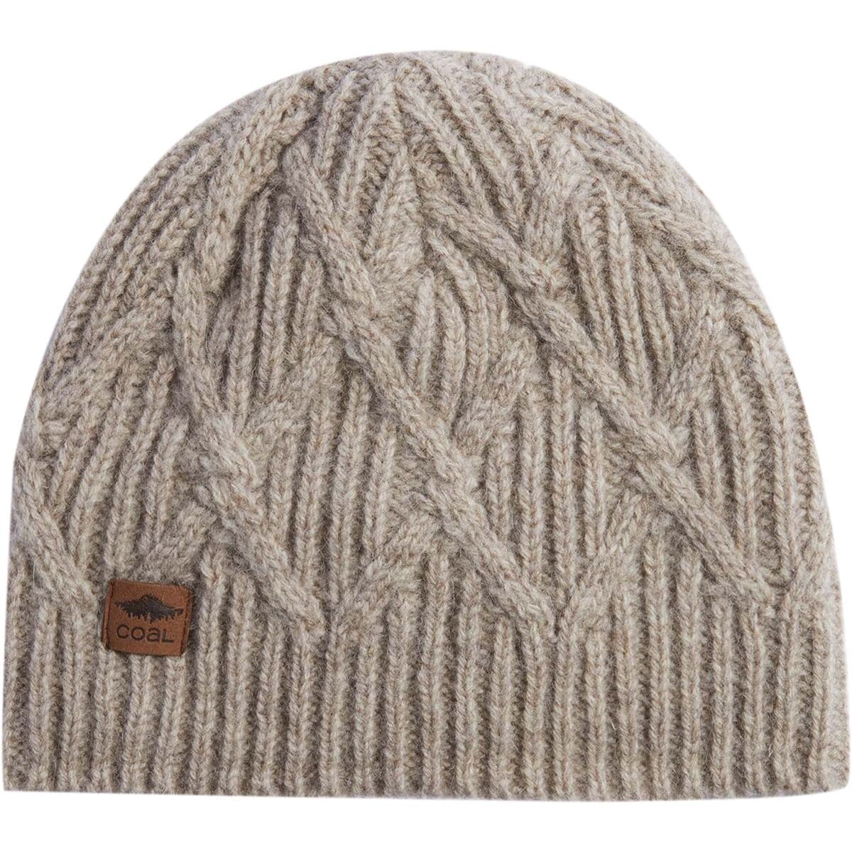 Coal Yukon Cable Knit Wool Beanie
